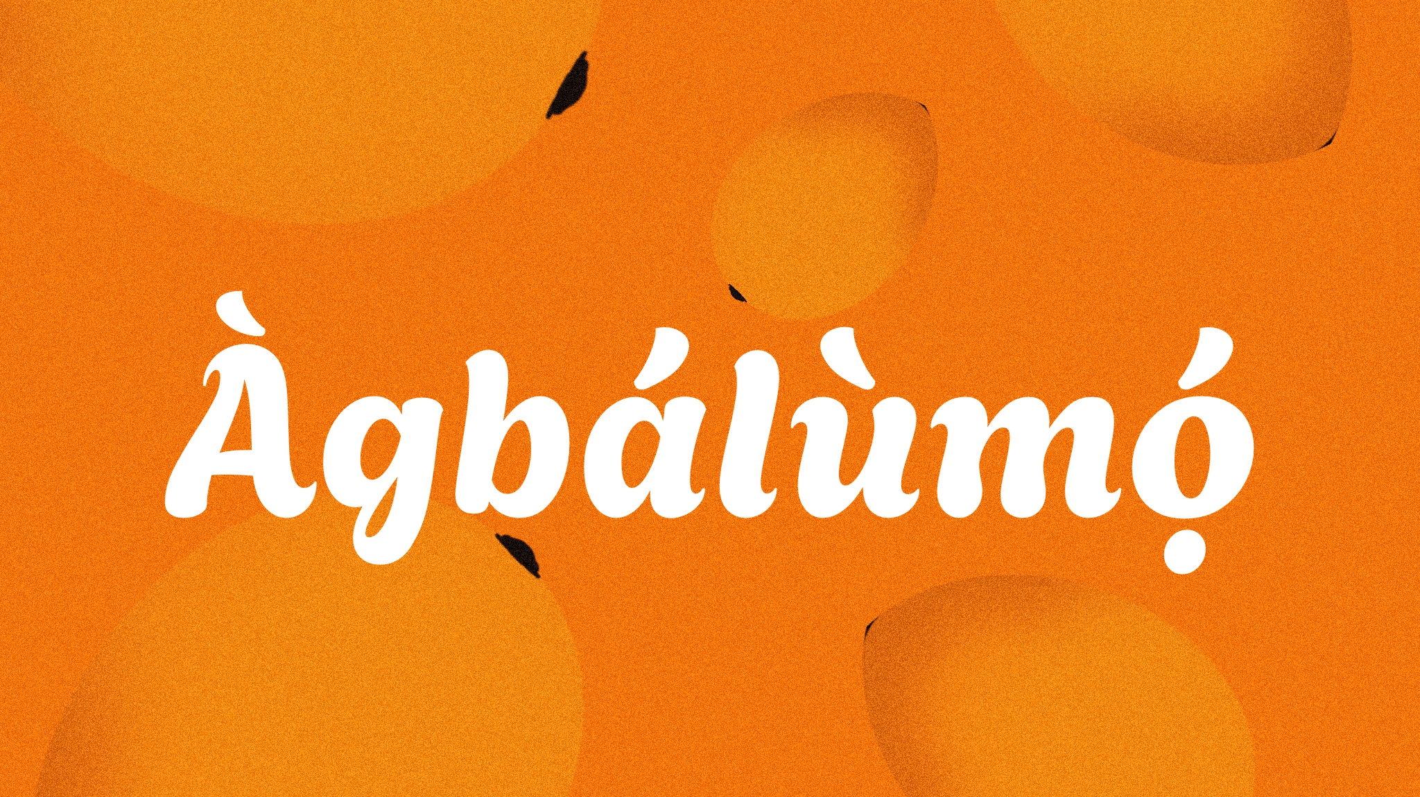 Agbalumo font preview image #1