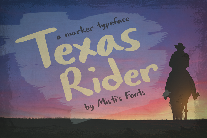 Texas Rider font preview image #1