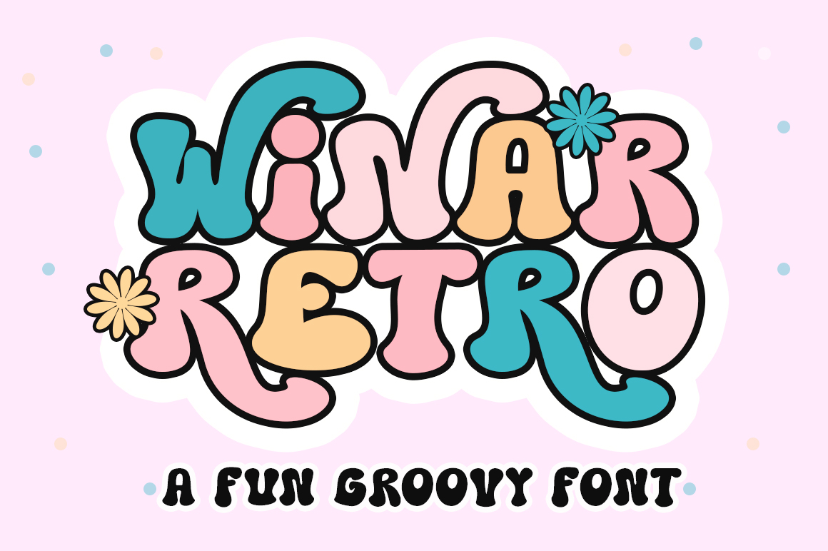 Winar Retro font preview image #1