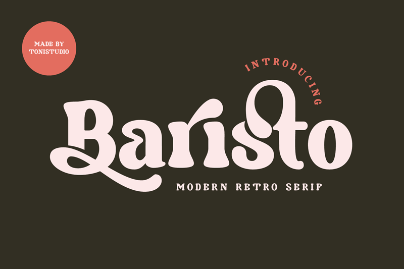 Baristo font preview image #1
