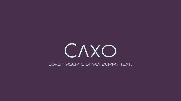 Caxo Font