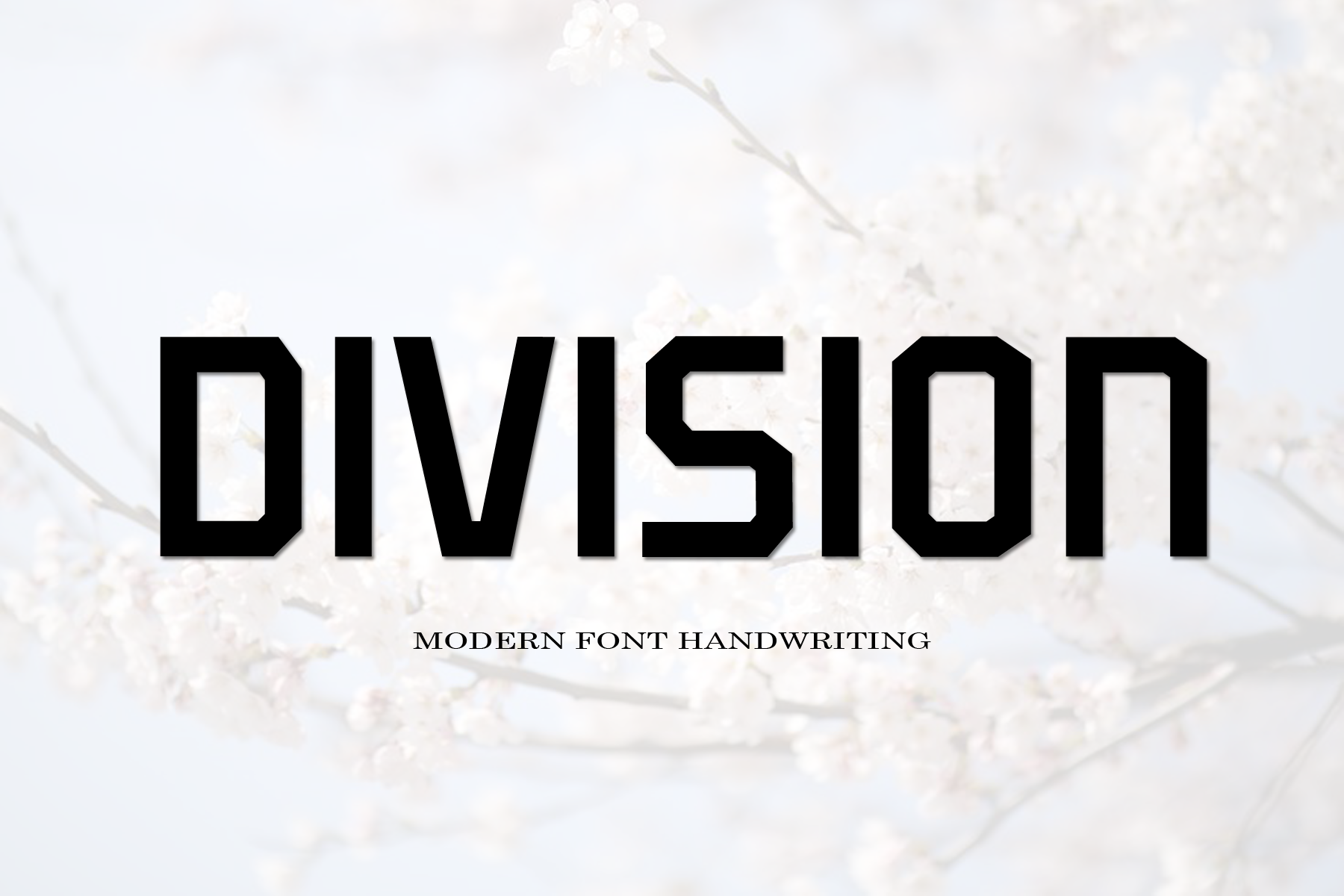Division font preview image #1