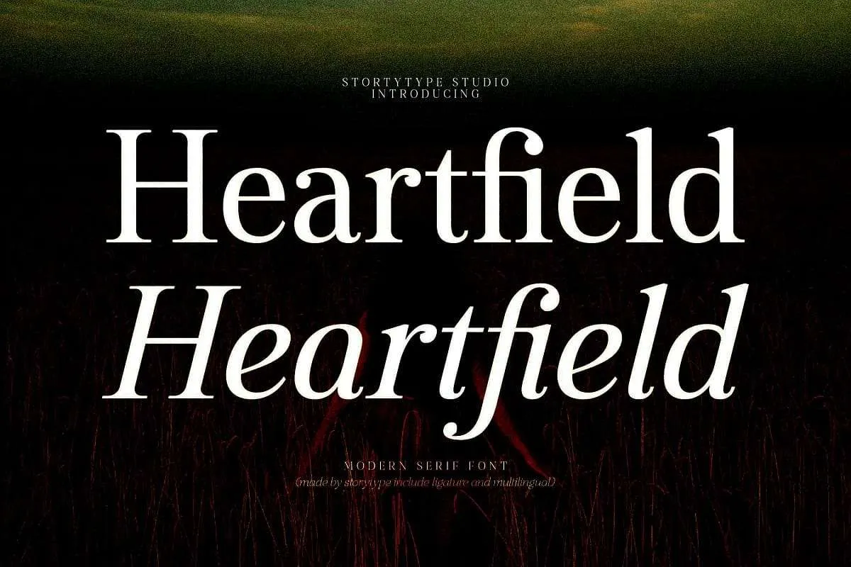Heartfield font preview image #1
