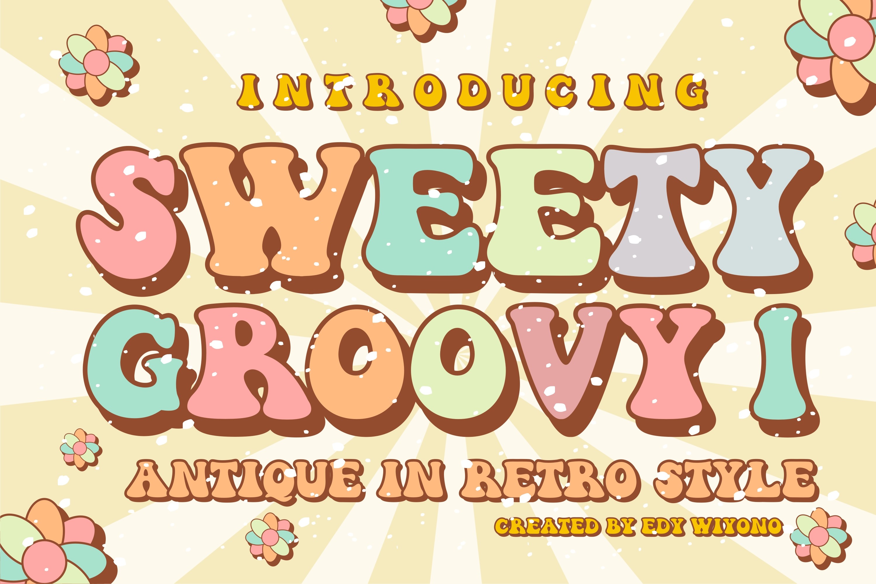 Sweety Groovy font preview image #1