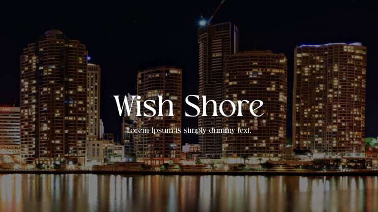 Wish Shore font preview image #1