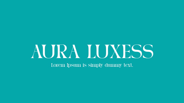 AURA LUXESS Font