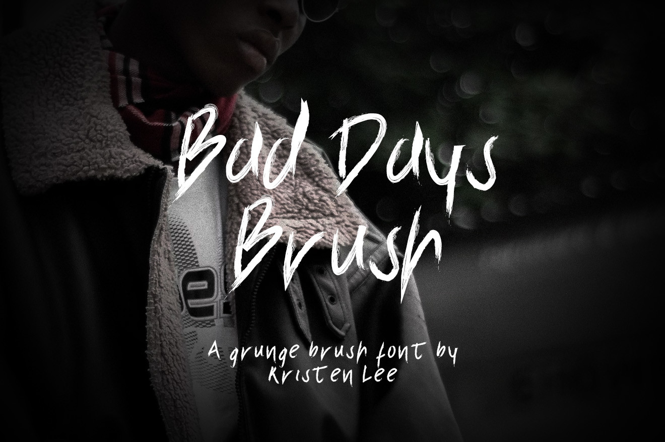 Bad Days Brush font preview image #1