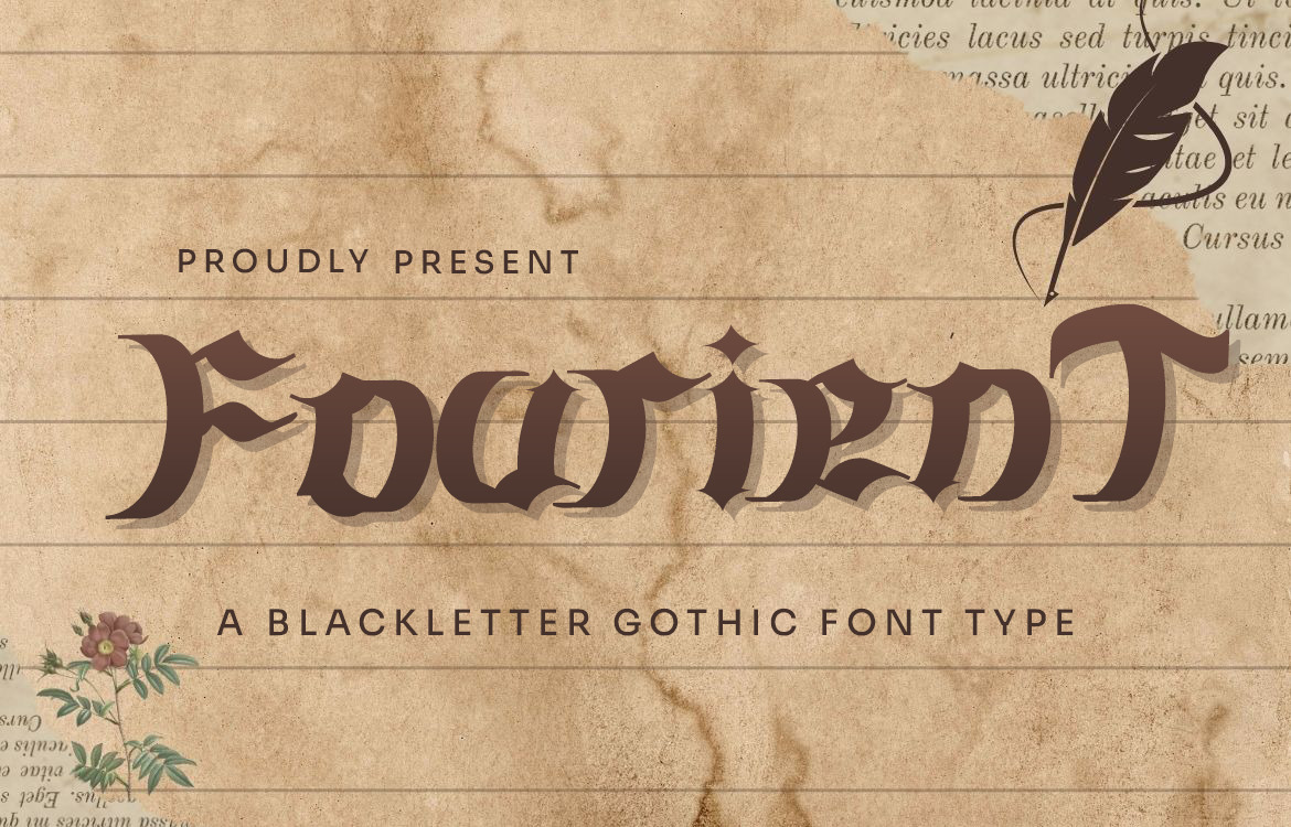 Fourient font preview image #1