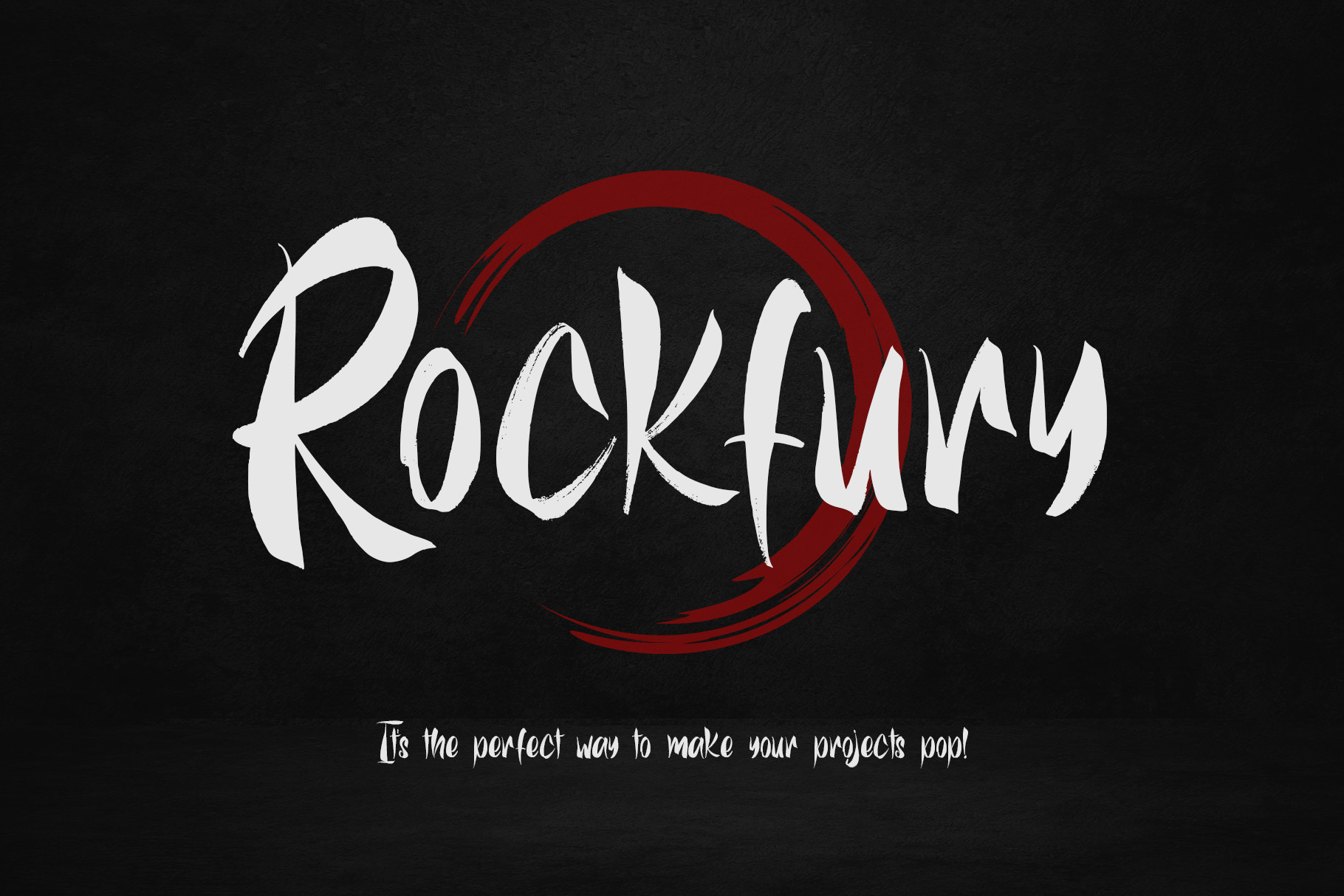 Rockfury font preview image #1