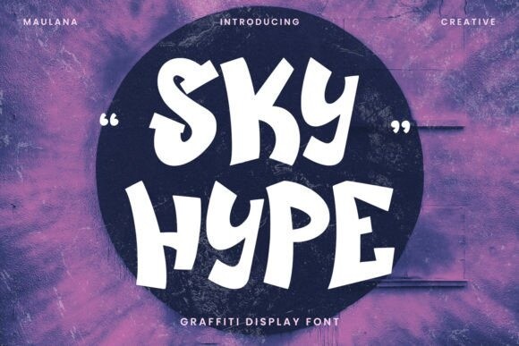 Sky Hype font preview image #1