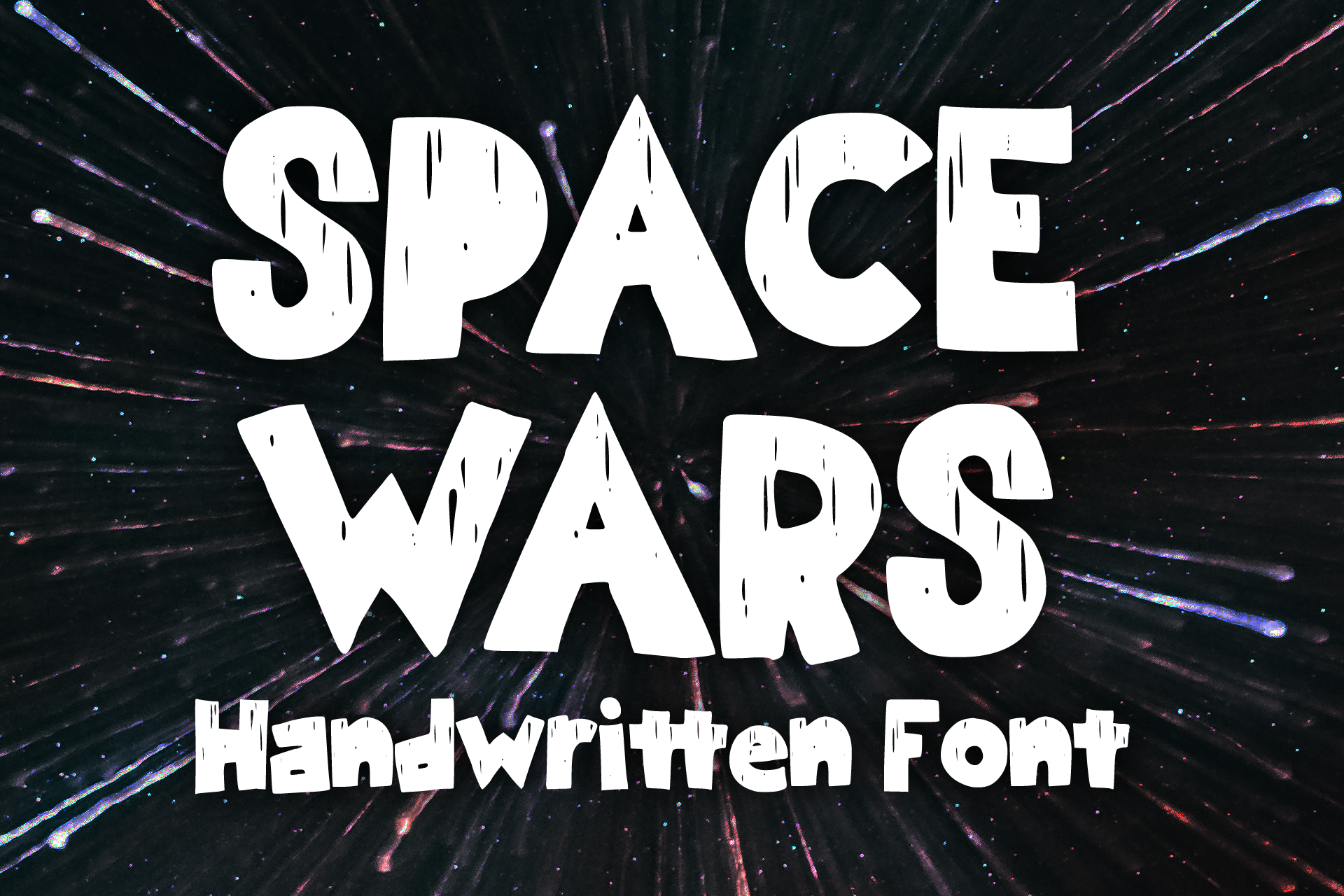 Space Wars font preview image #1
