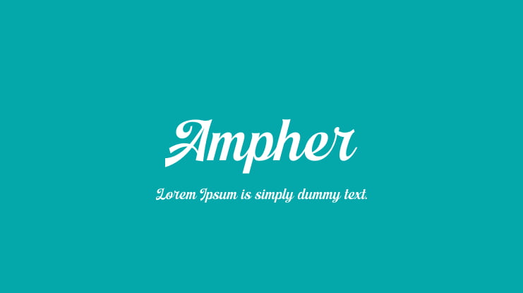 Ampher font preview image #1