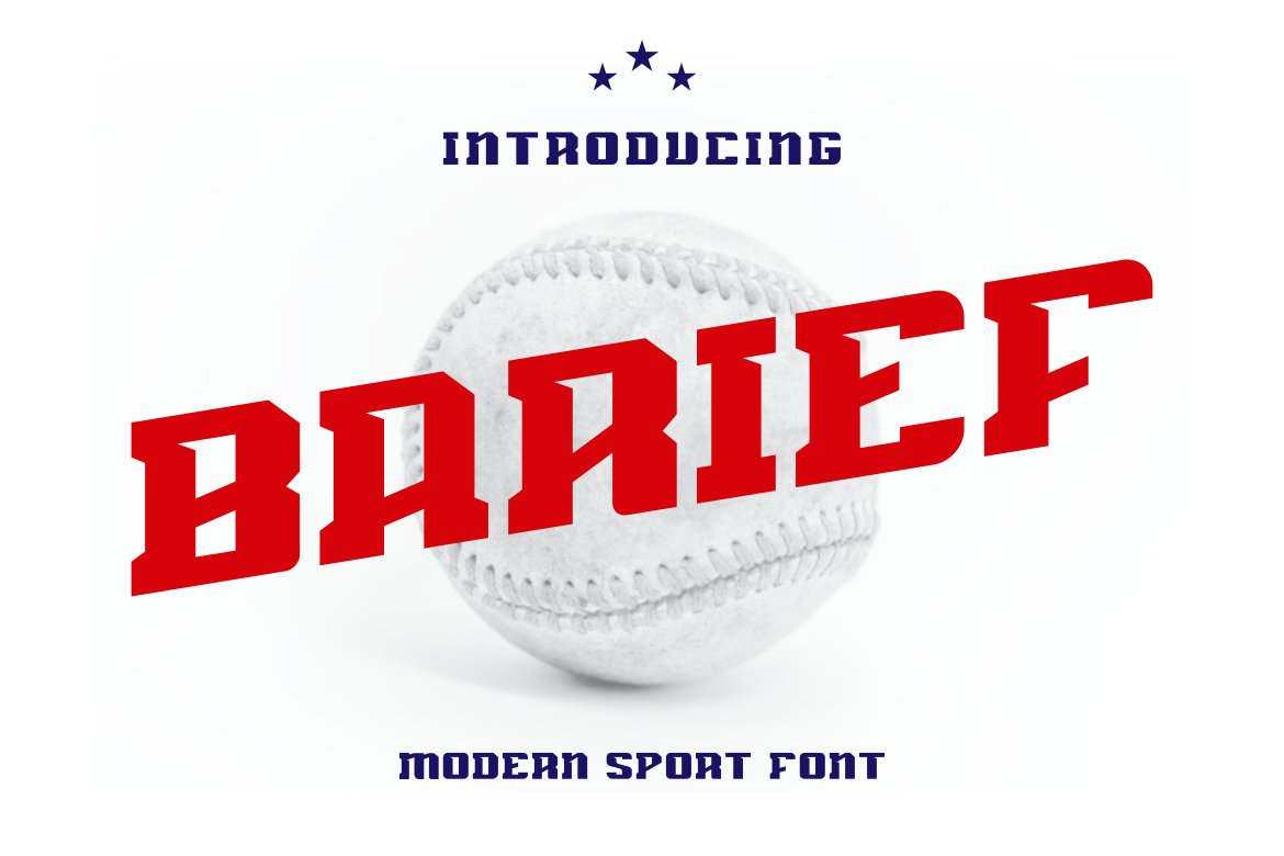 Barief font preview image #1