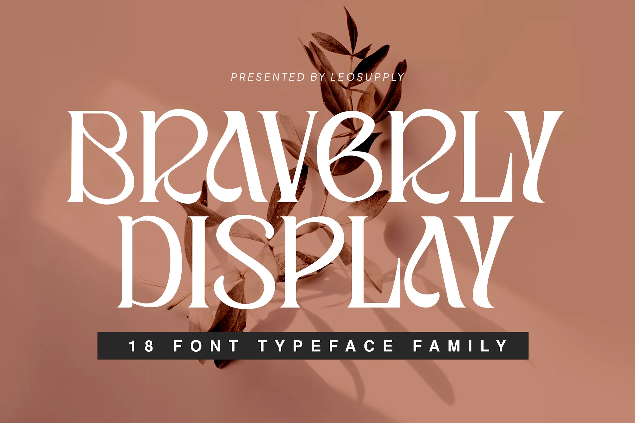 Braverly Display font preview image #1
