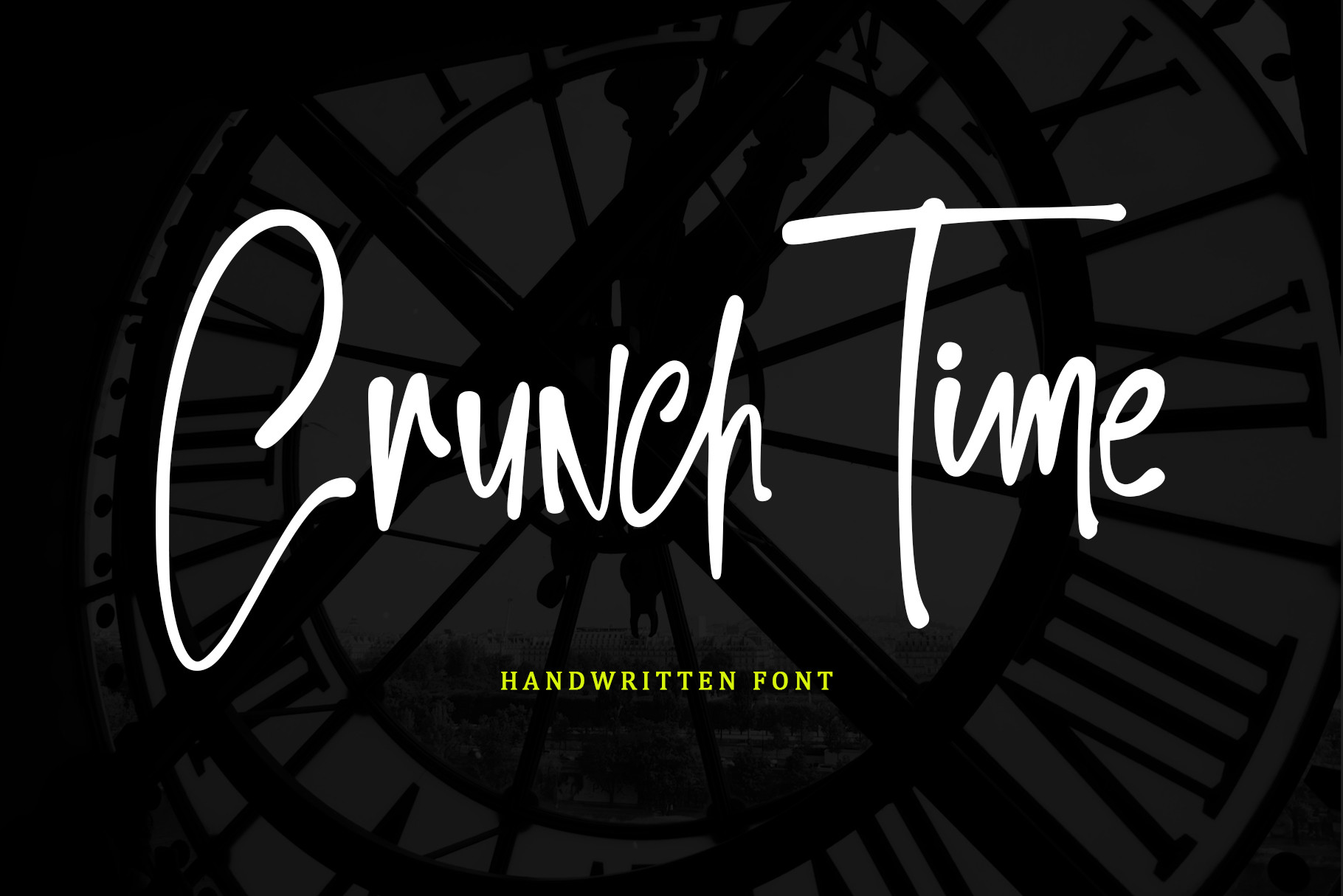 Crunch Time font preview image #1