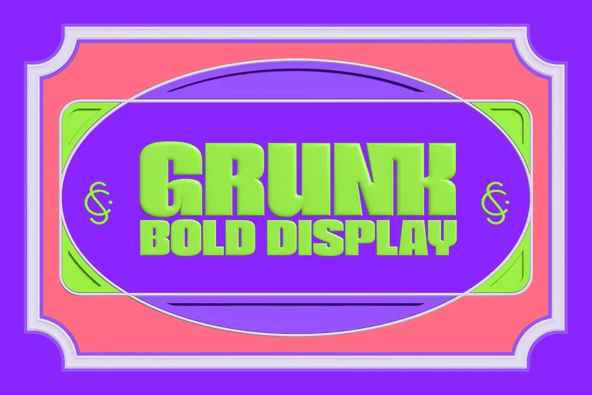 Grunk font preview image #1