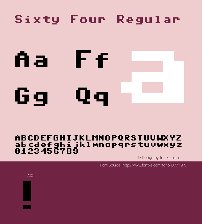 Sixtyfour Font