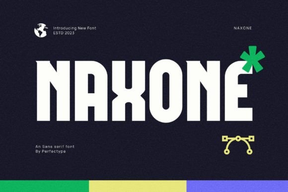 Naxone font preview image #1