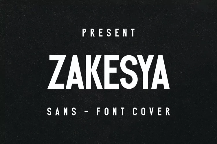 ZAKESYA font preview image #1
