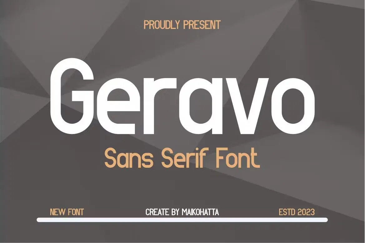 Geravo font preview image #3
