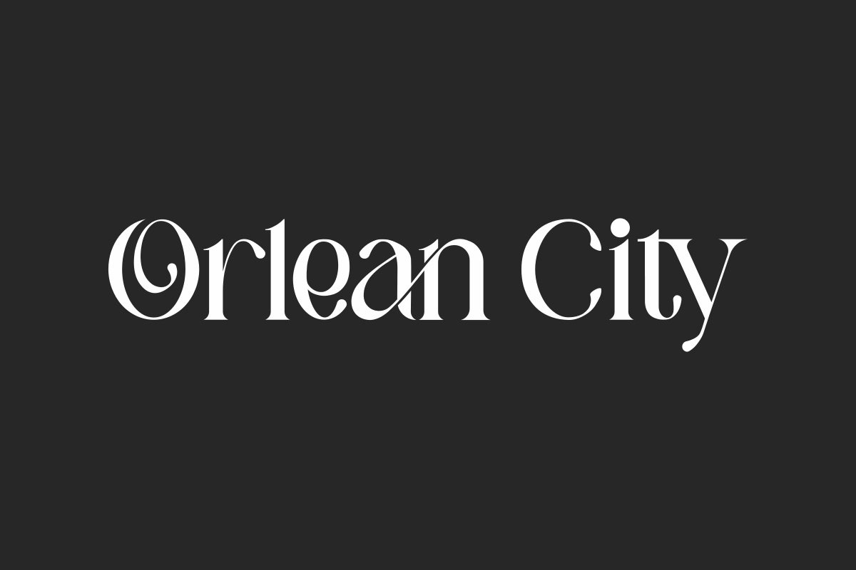 Orlean City font preview image #1
