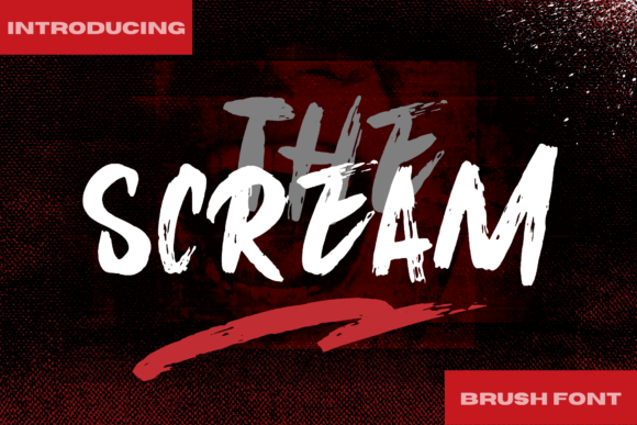 The Scream font preview image #1