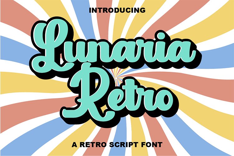 Lunaria Retro font preview image #1