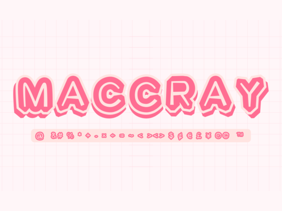 Maccray font preview image #1