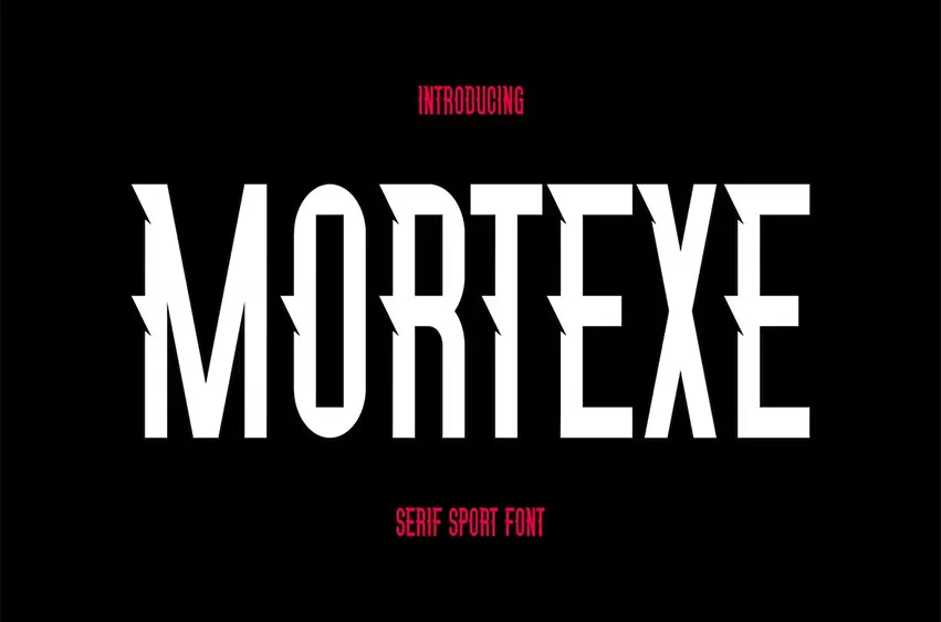 Mortexe font preview image #2