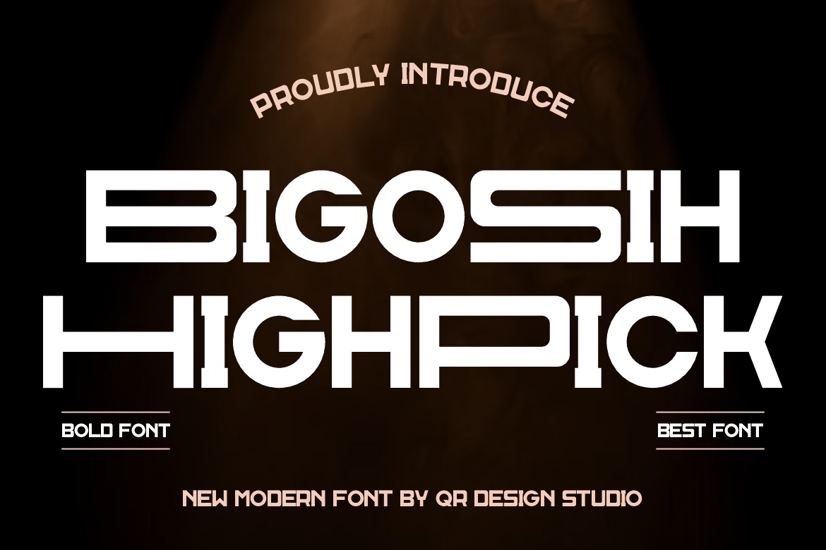 Bigosih Highpick font preview image #3