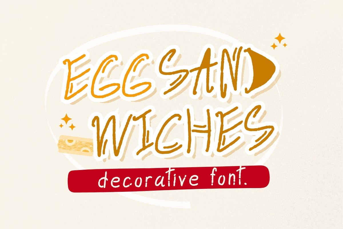 Egg Sandwiches font preview image #3
