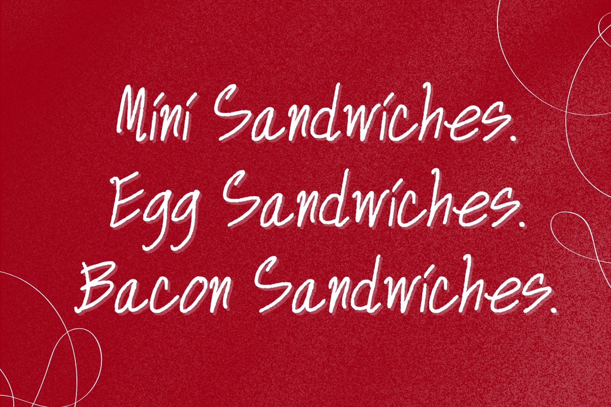 Mini Sandwiches font preview image #4