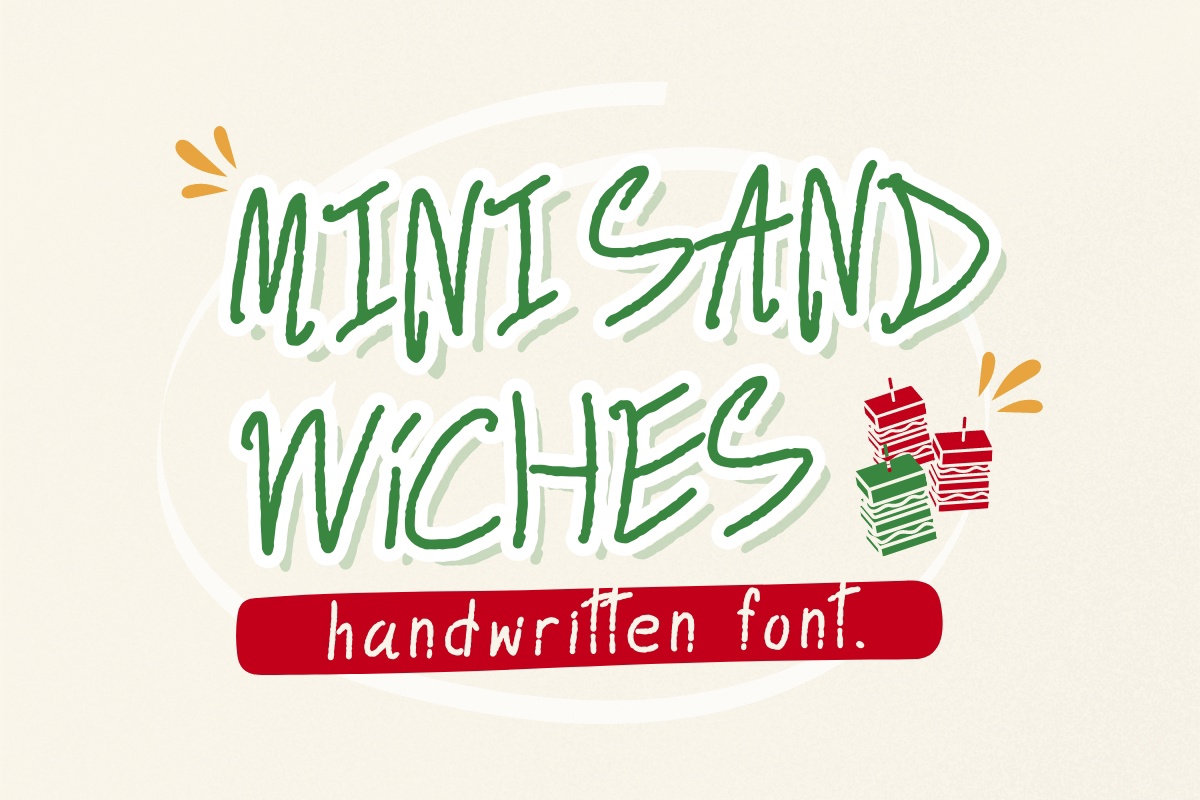 Mini Sandwiches font preview image #5