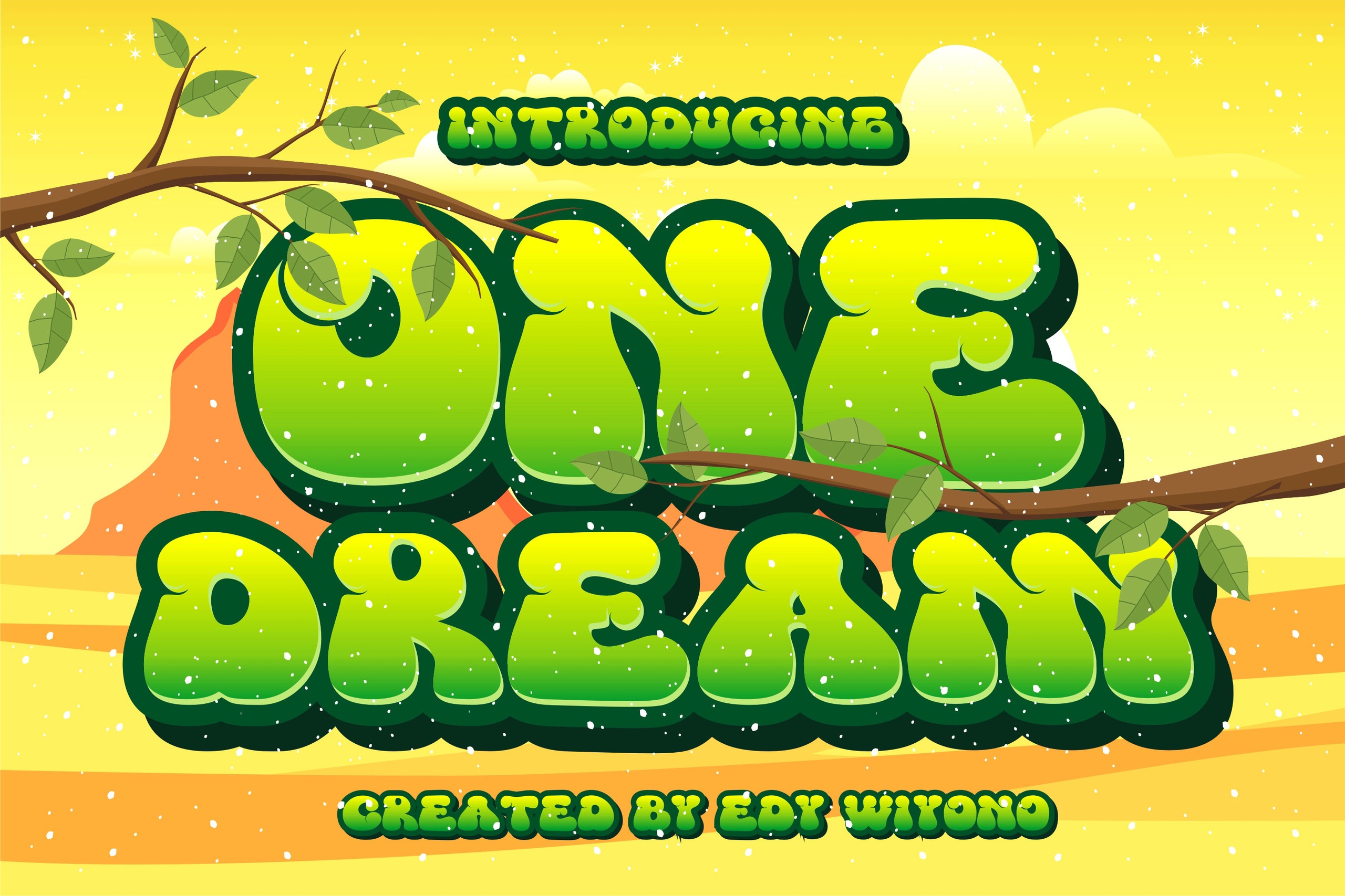 One Dream font preview image #5
