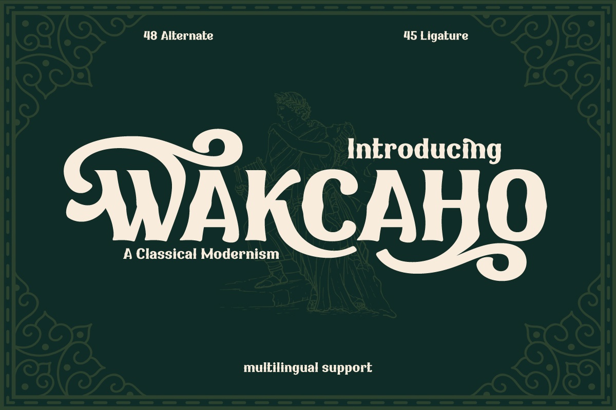 Wakcaho font preview image #4