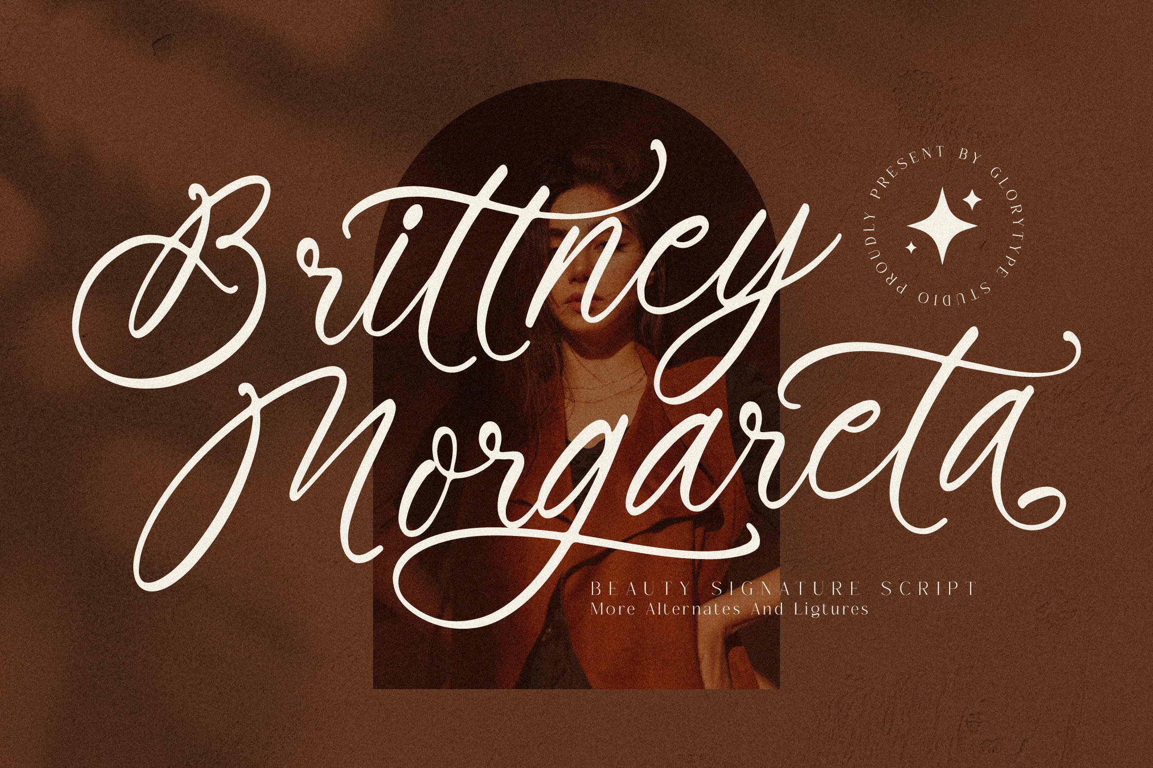 Brittney Morgareta font preview image #5