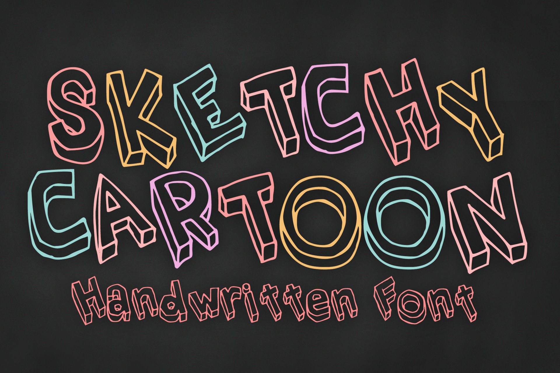 Sketchy Cartoon font preview image #2