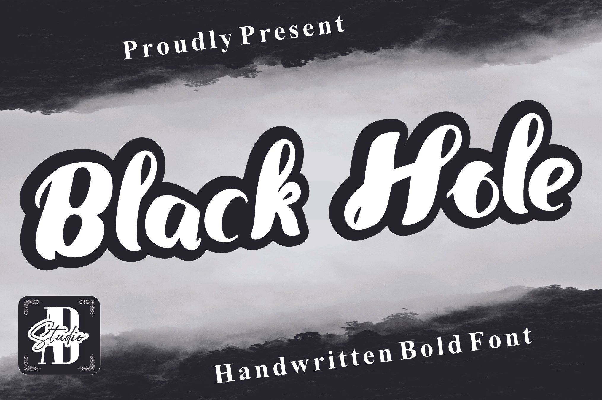 Black Hole font preview image #3