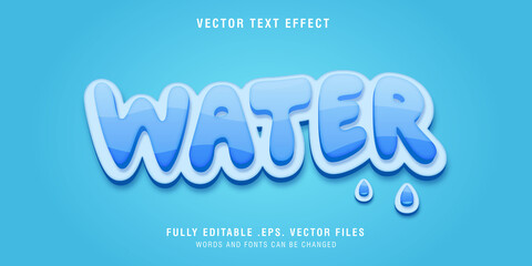 Water font preview image #3