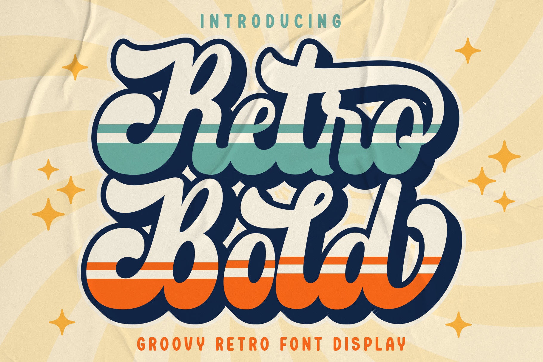 Retro Bold font preview image #4