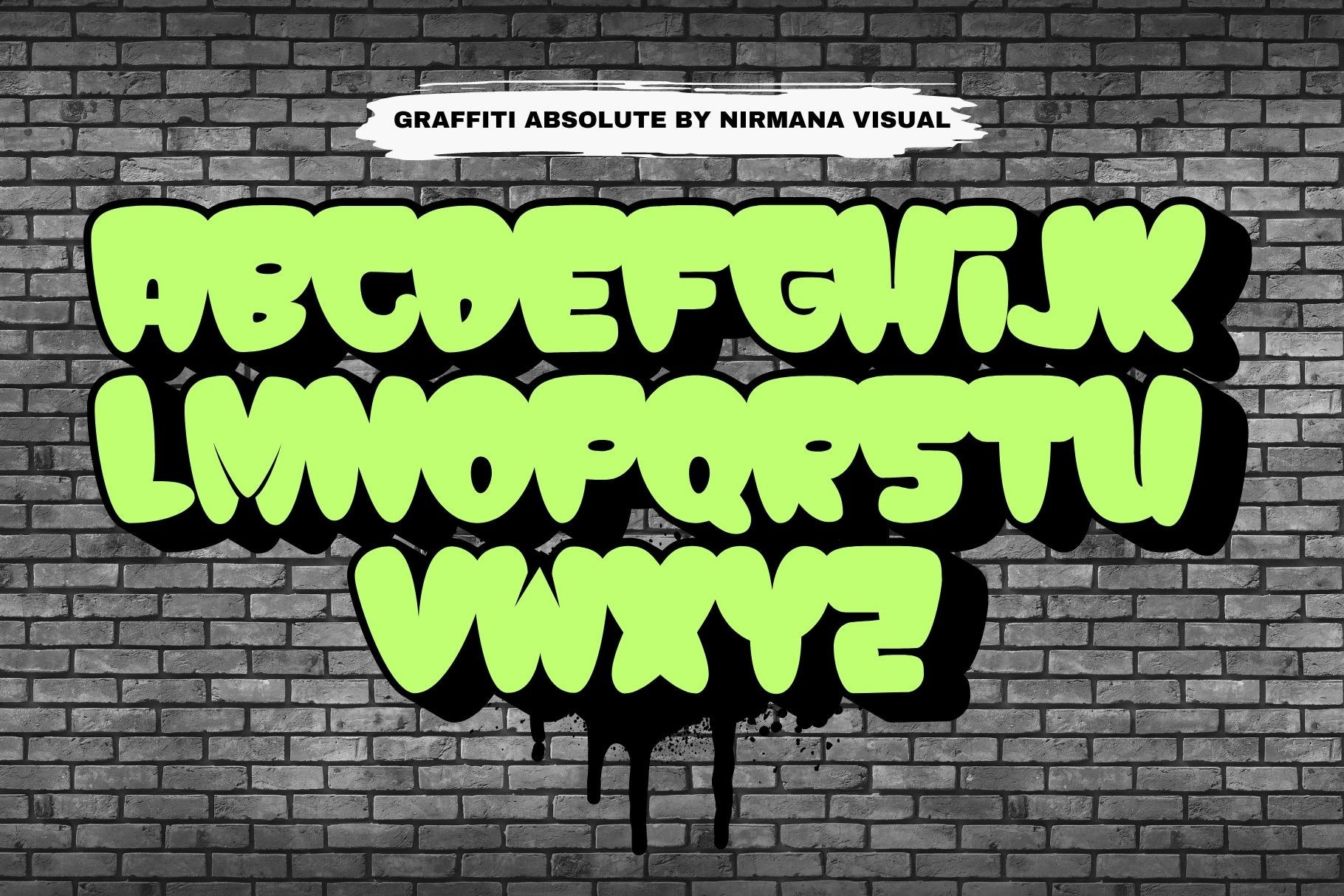 Absolute Graffiti font preview image #1
