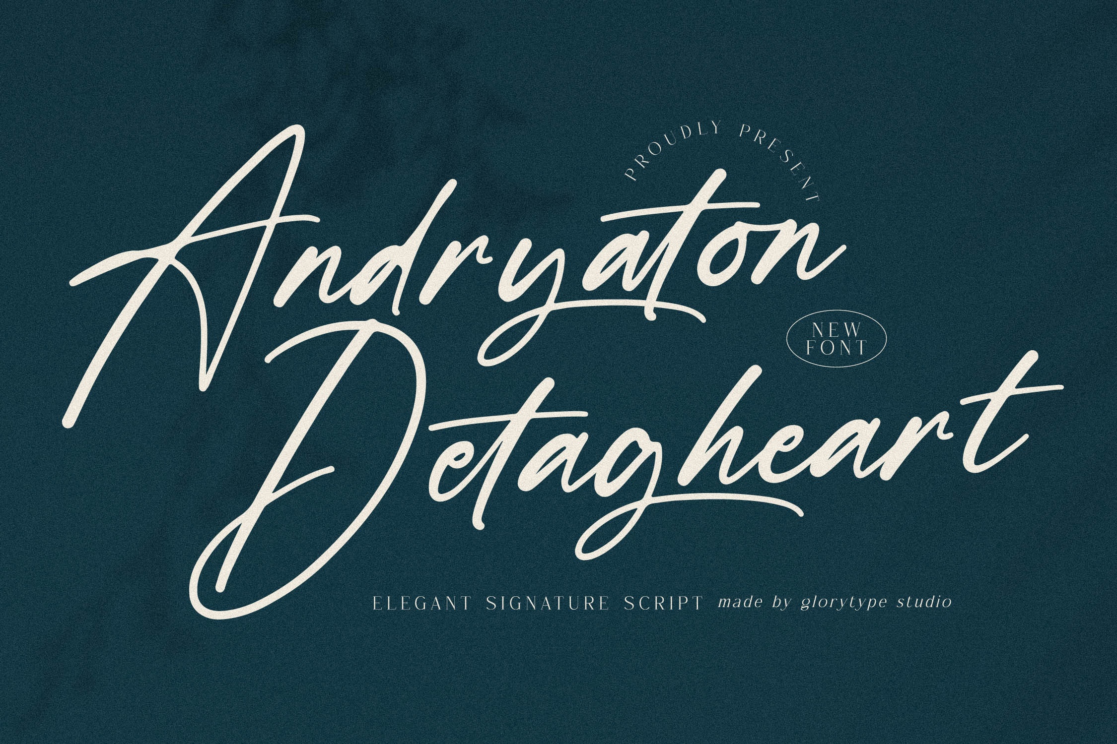 Andryaton Detagheart font preview image #4