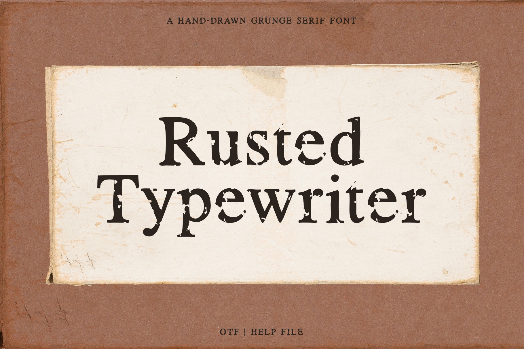 Rusted Typewriter font preview image #3