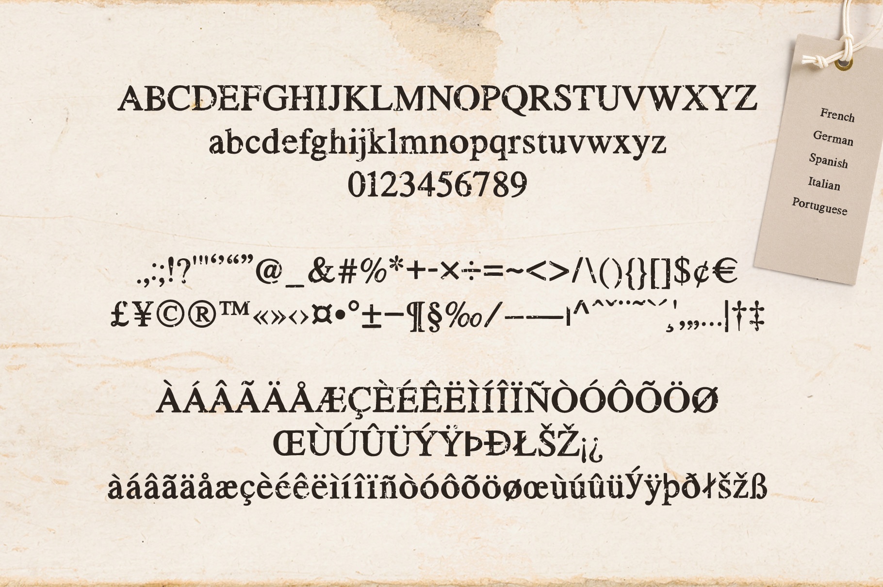 Rusted Typewriter font preview image #4