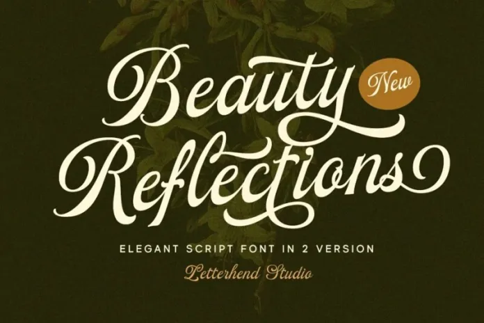 Beauty Reflections font preview image #4