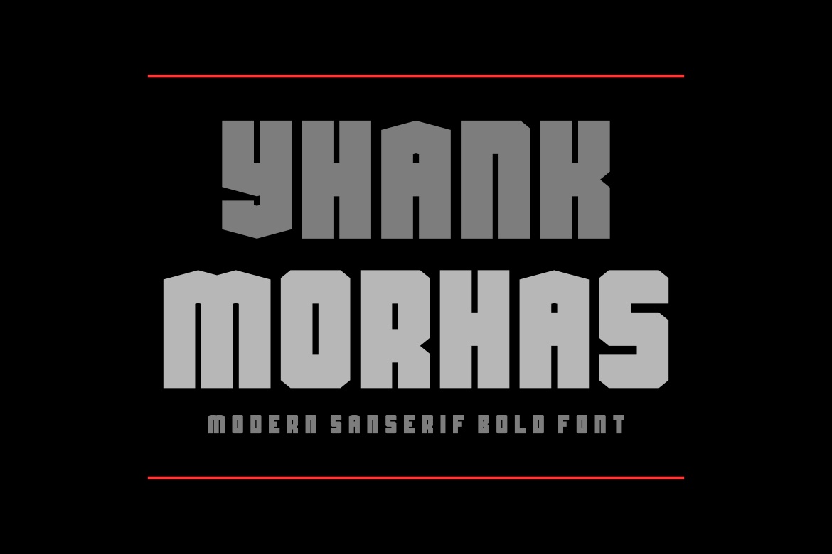 Yhank Morhas font preview image #1