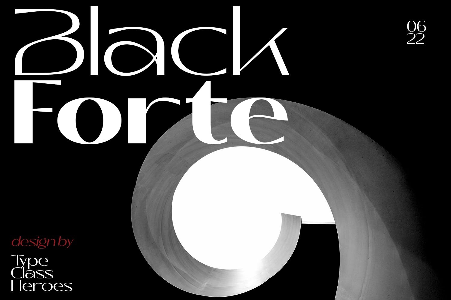 Black Forte font preview image #5