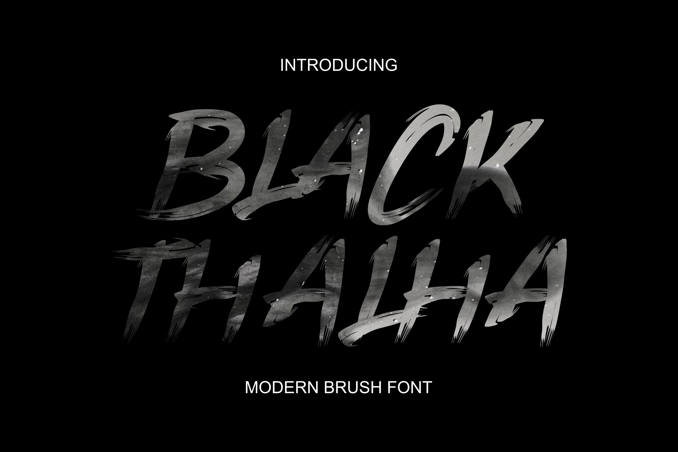 Black Thalha font preview image #4