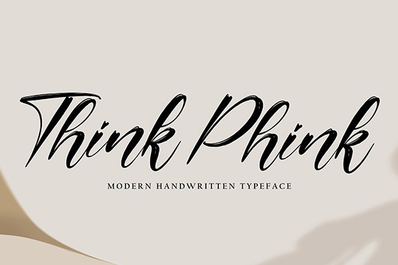 Think Phink font preview image #4