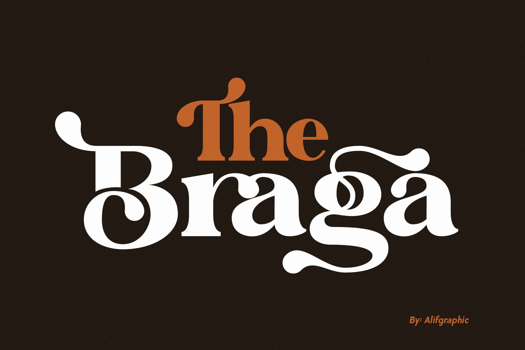 The Braga font preview image #5